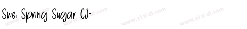 Swei Spring Sugar CJ字体转换